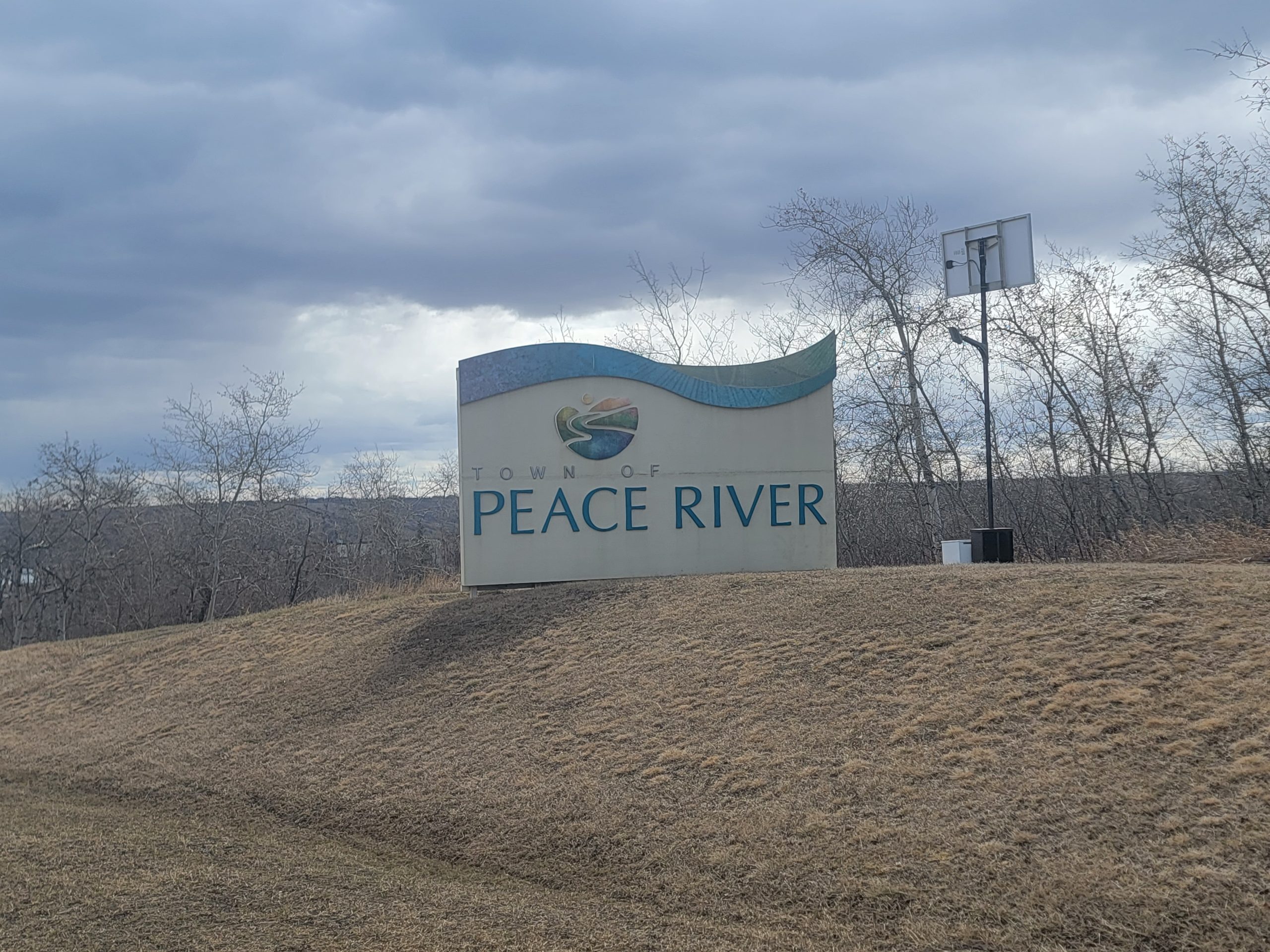 Peace River Welcome Sign